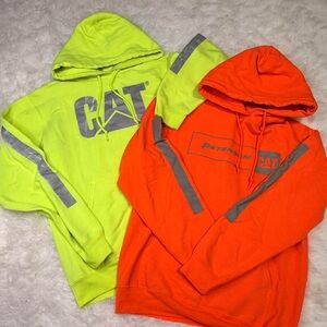 CAT Safety Green and Orange Hoodies MD